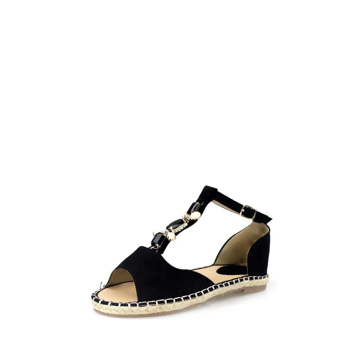 Akira T-Bar Open Toe Espadrille Shoe