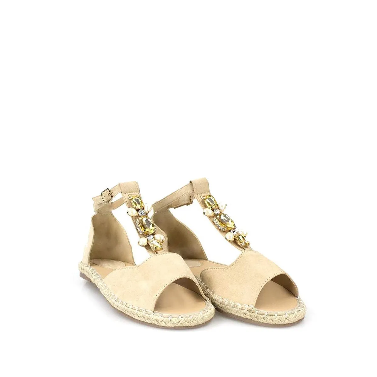 Akira T-Bar Open Toe Espadrille Shoe