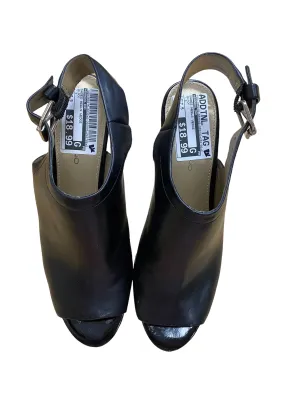 Black Shoes Heels Wedge Bandolino, Size 7.5