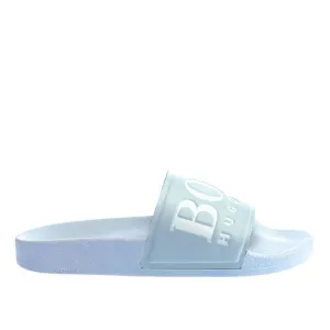 BOSS Solar Slid Logo Slides in Sky Blue