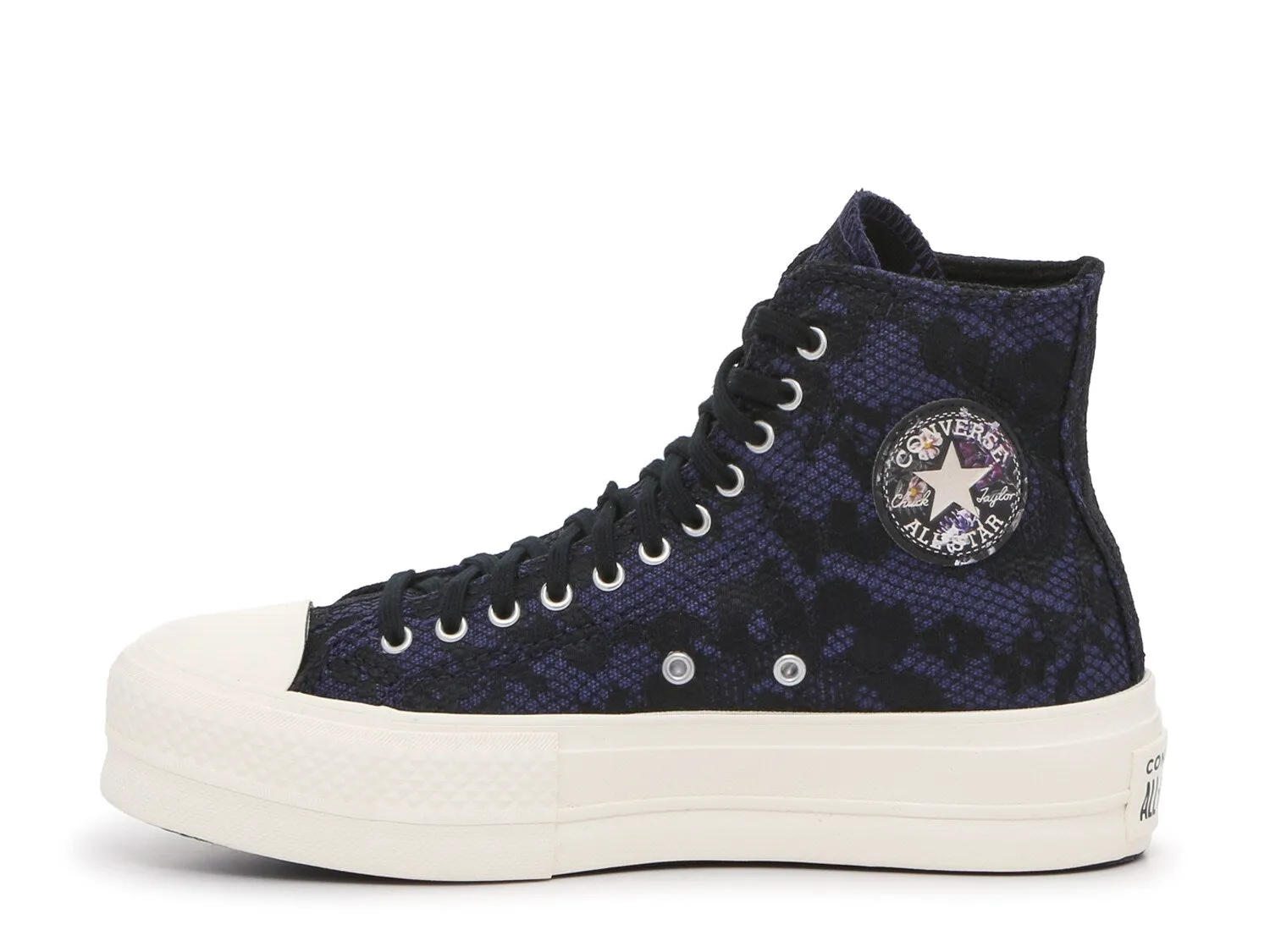 Converse Chuck Taylor All Star Platform High Sneakers, Black/Purple