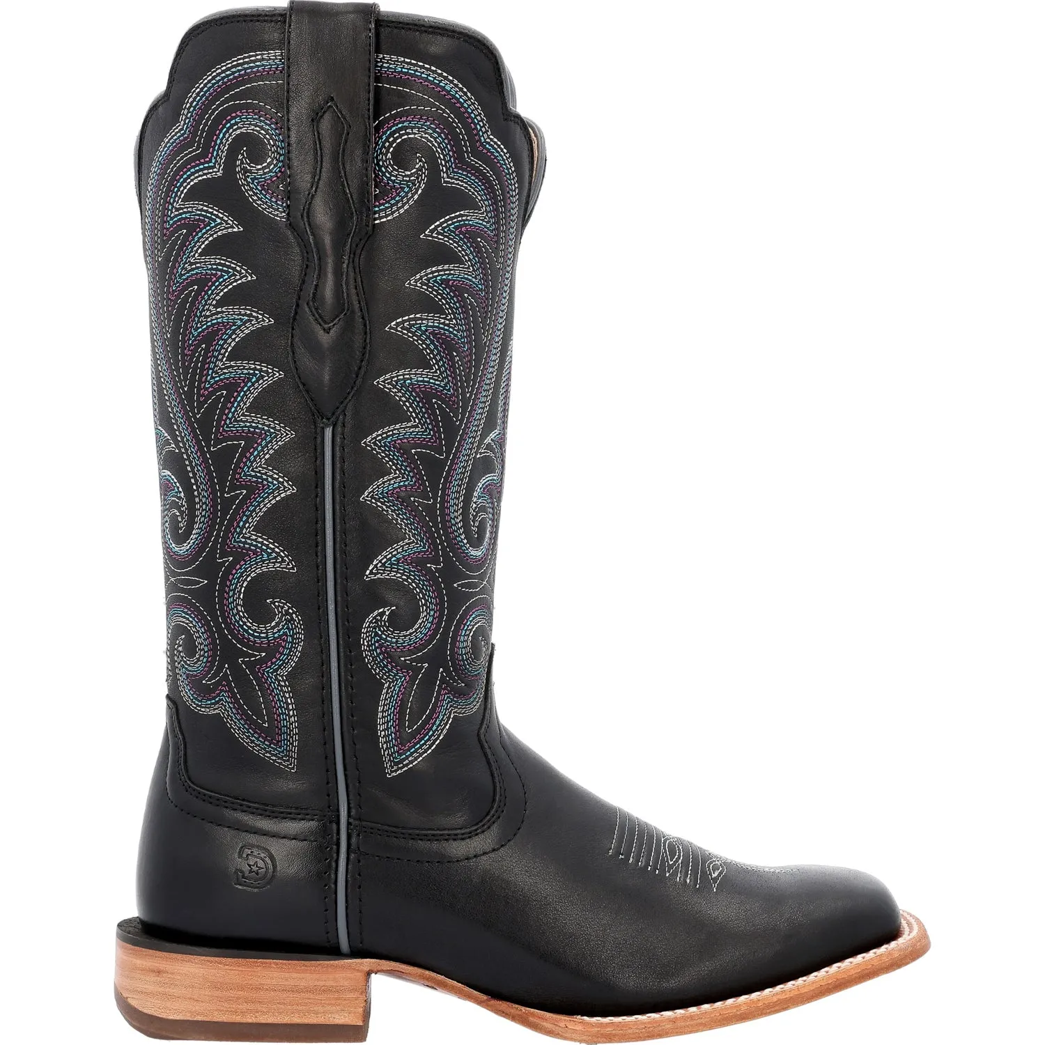 Durango Womens Arena Pro Western Black Mulberry Leather Cowboy Boots