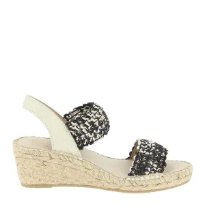 Juncal Aguirre 2277 Black Multi Wedge Espadrille