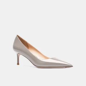 Lady Victoria Grey Kitten Heels