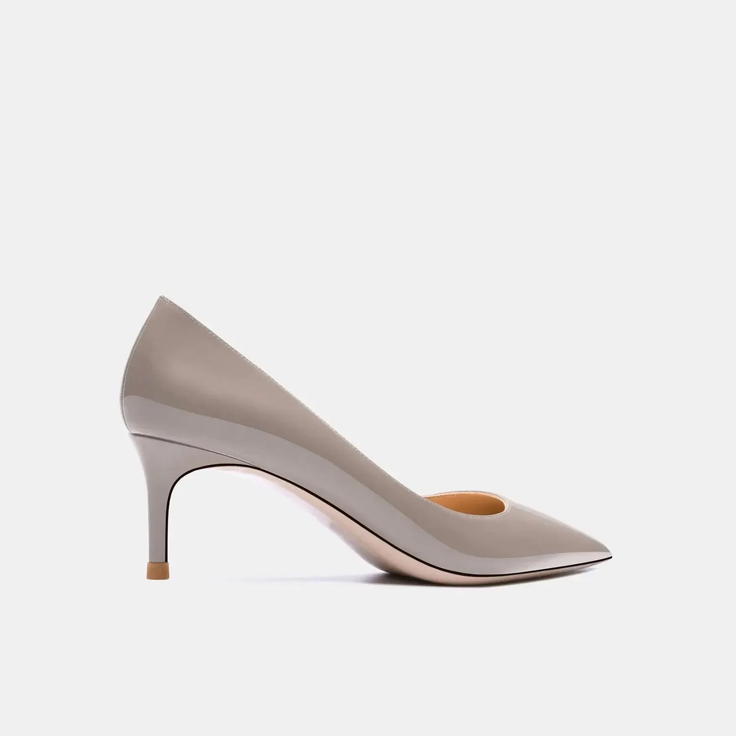 Lady Victoria Grey Kitten Heels