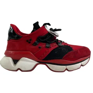 Men's Red Runner High Trainers Red Size EU 42.5 / UK 8.5