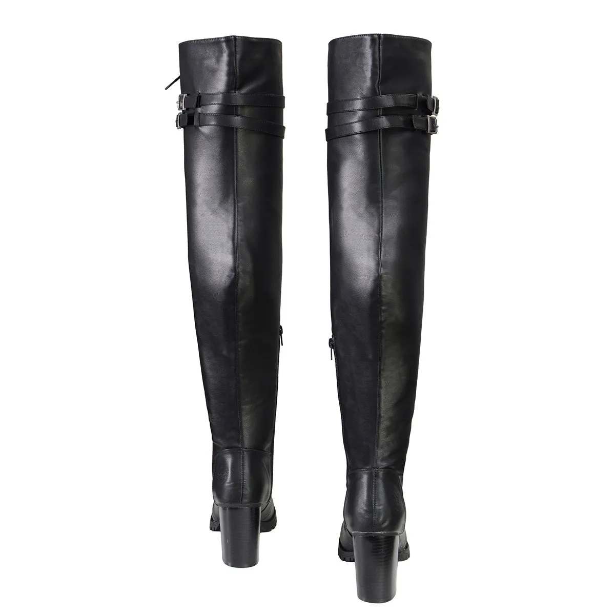 Milwaukee Performance MBL9424 Women's Black Above the Knee Boots with Lace-Up Closure