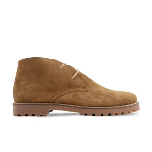 Naoya - Men's Camel Kid Suede Chukka Boot