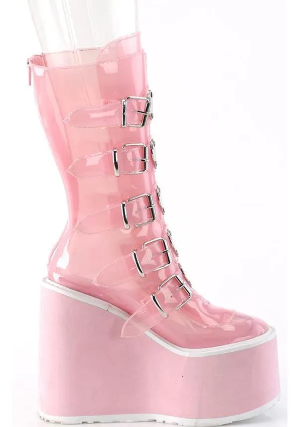 SWING-230C [Baby Pink TPU] | PLATFORM BOOTS [PREORDER]