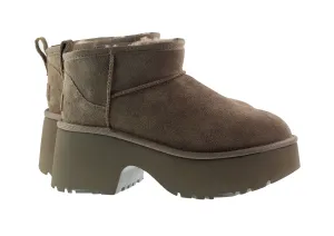 Ugg Boots Womens Classic Ultra Mini New Heights Boot Hickory